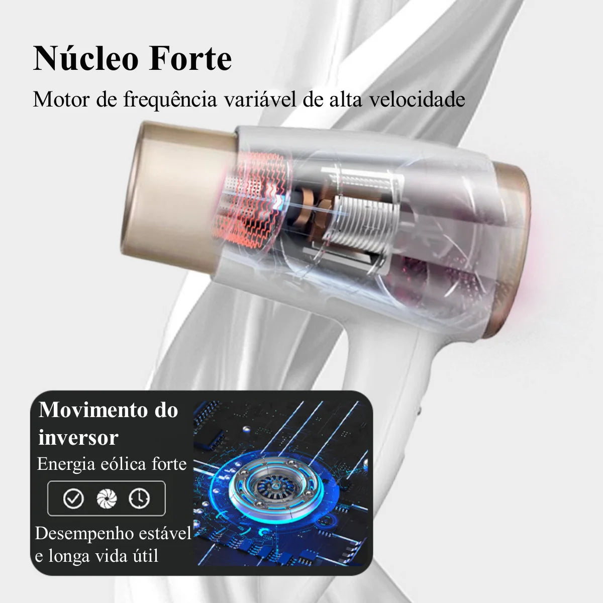 Secador De Cabelo Para Banheiro Quente&frio Fixo Parede 110V