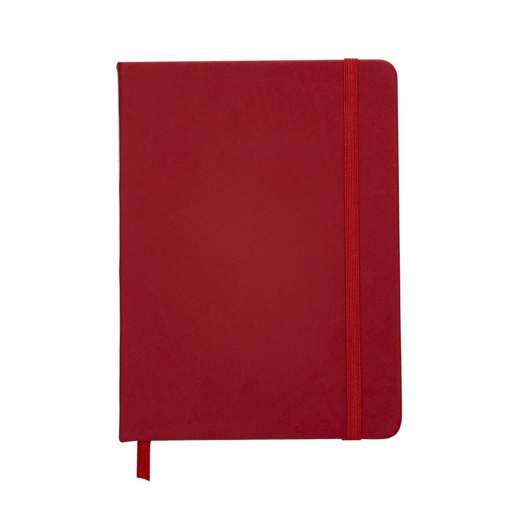 KIT 02 Caderneta Moleskine Emborrachada Com Folhas Pautadas e Marca Páginas