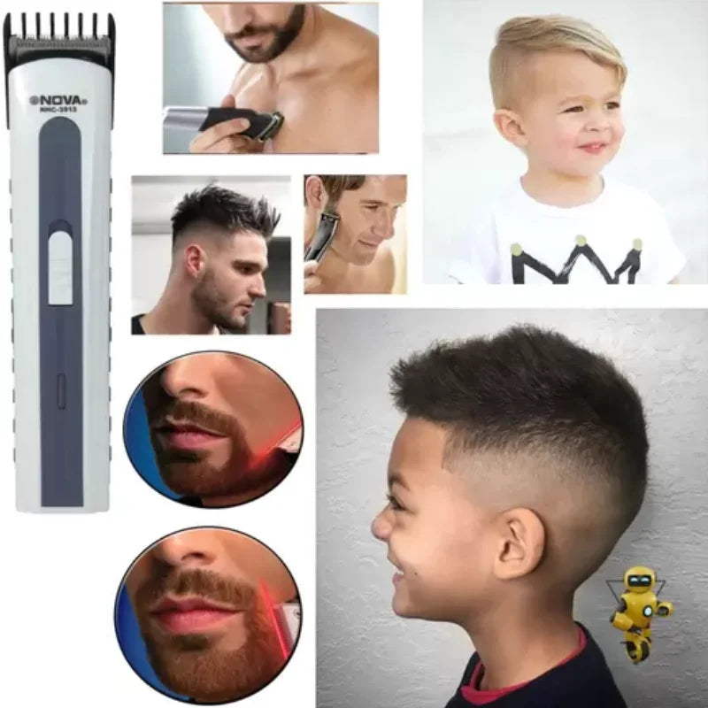 Aparador de Cabelo e/ou Barbeador Portátil de Barba 3915 Bivolt Recarregável