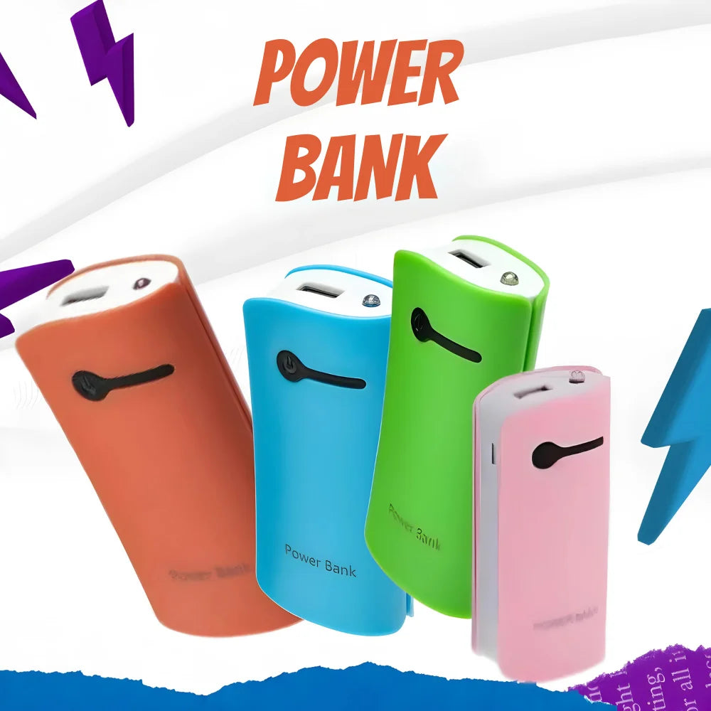 Carregador Portátil Power Bank Sortido Carga Celular Carregador 9600mAh