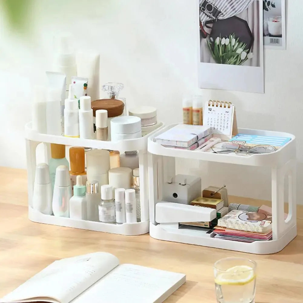 Organizador de Mesa Multifuncional para Cosméticos: Mantenha seus Itens de Beleza Organizados e Acessíveis em um Único Lugar