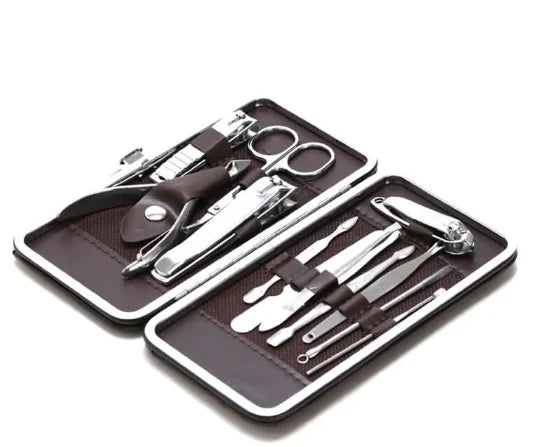 Kit cortador de unhas portátil para manicure Tesoura Pinca