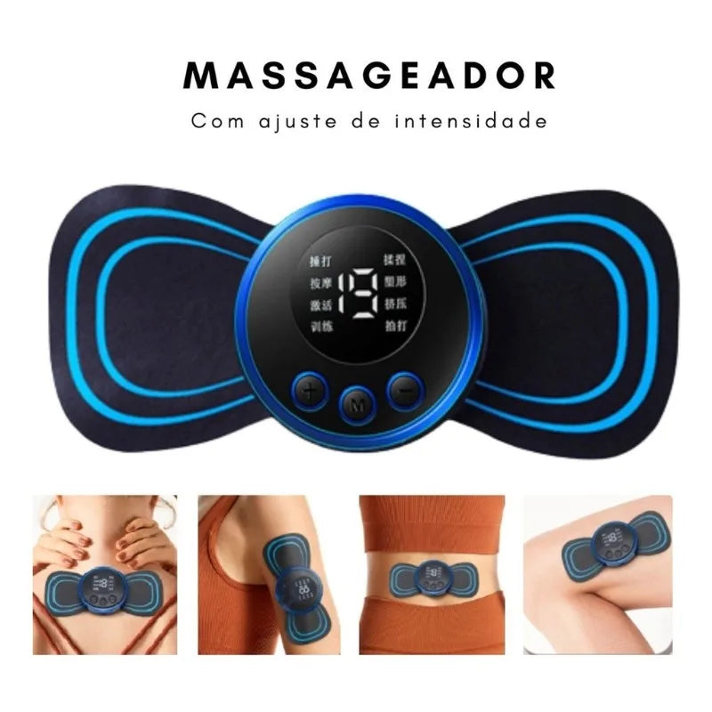 Mini Portable EMS Electric Neck Stimulation Massager For Cervical Muscle Pain Relief