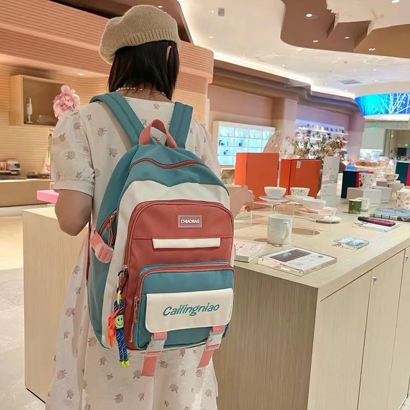 Mochila Infantis Ou Feiminina Impermeável Para Estilo Coreano Moda