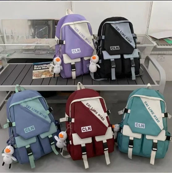 Mochila para meninas japonesas e coreanas de estudante de ensino médio de grande capacidade