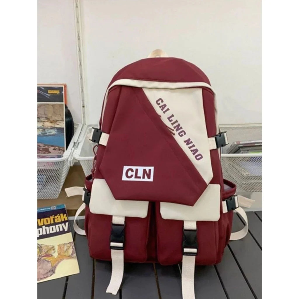 Mochila para meninas japonesas e coreanas de estudante de ensino médio de grande capacidade