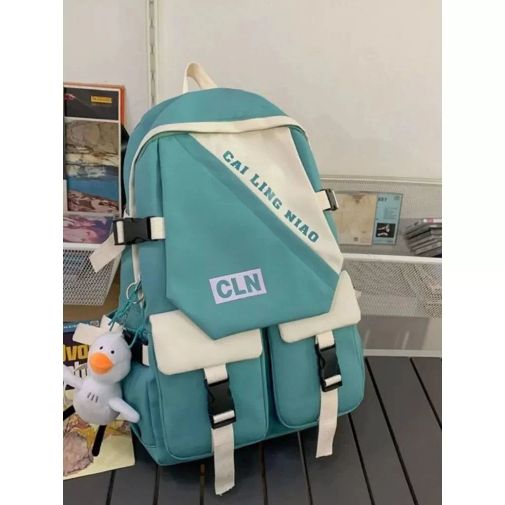 Mochila para meninas japonesas e coreanas de estudante de ensino médio de grande capacidade
