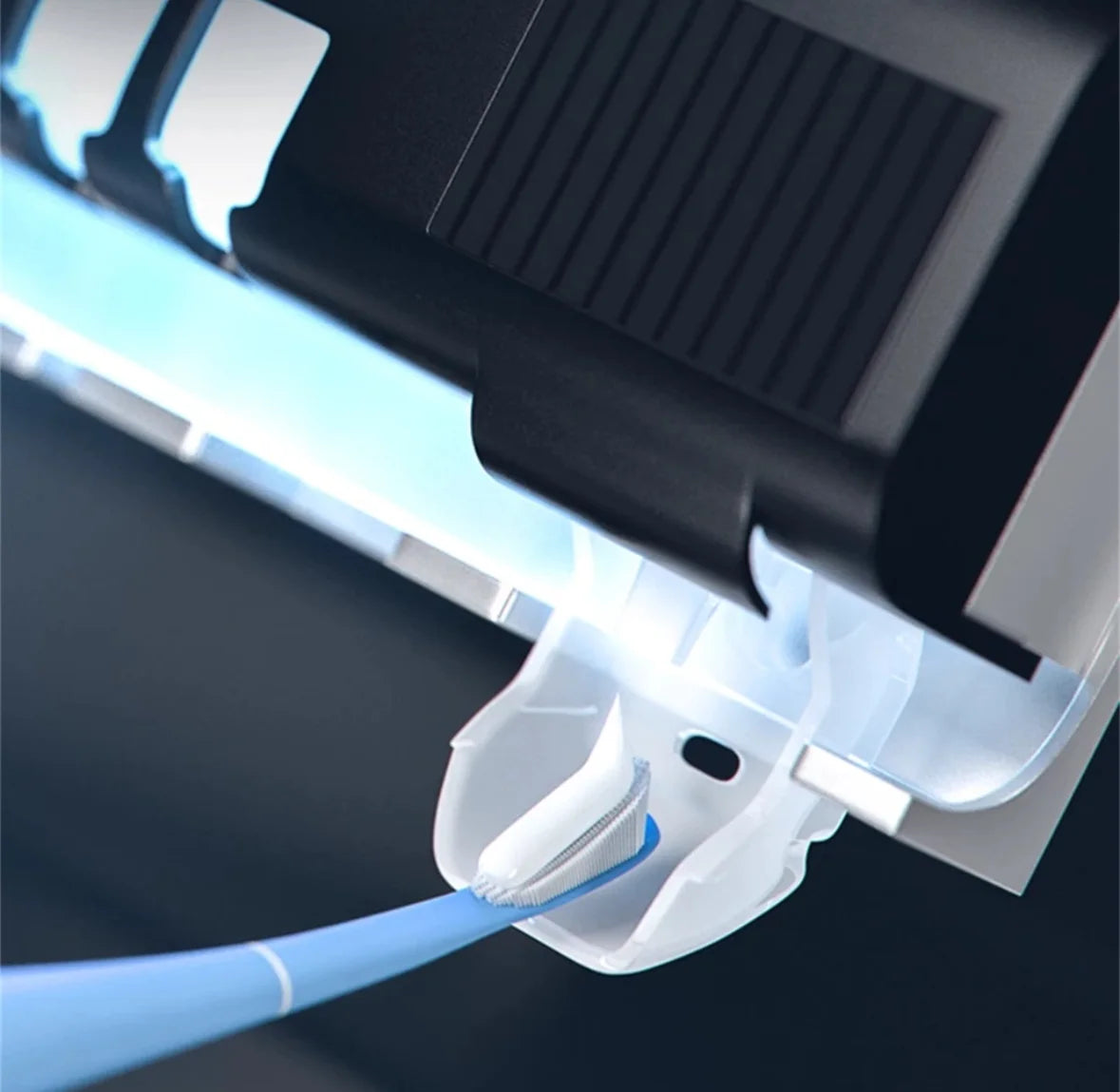 Escova para barraca de porta com esterilizador UV LED automático