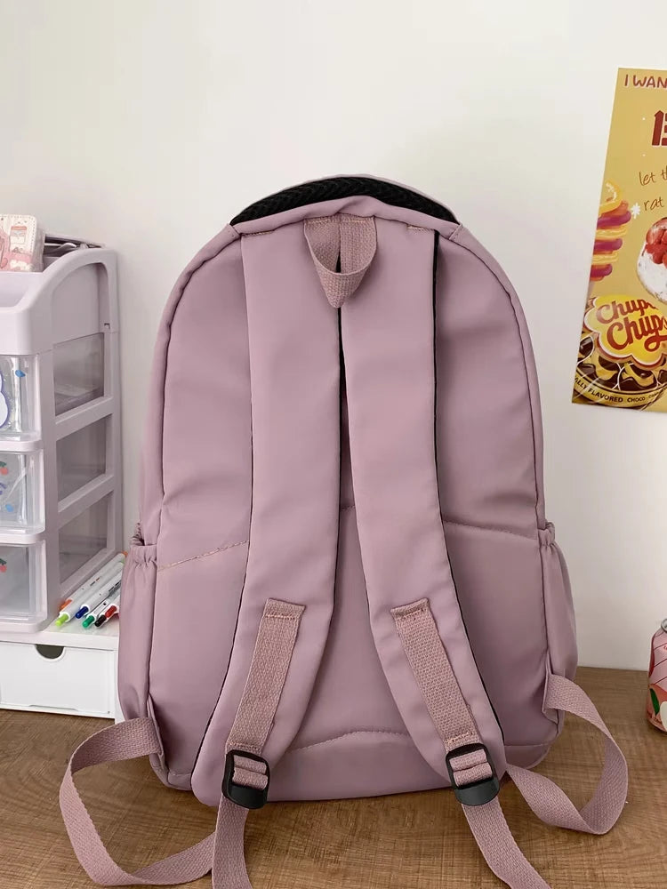 Bolsa Escolar Impermeável Casual Feminina da Moda Coreana
