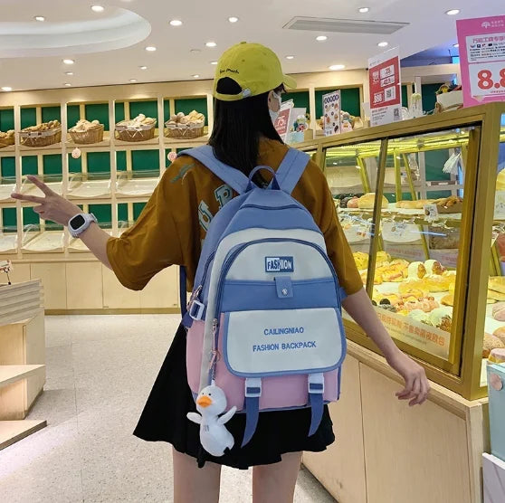 Mochila Infantis Ou Feiminina Impermeável Para Estilo Coreano Moda