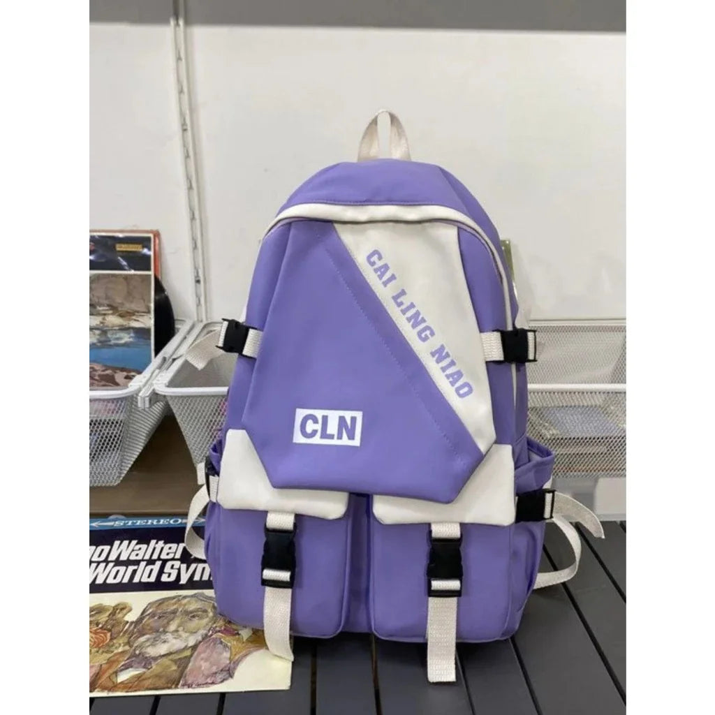 Mochila para meninas japonesas e coreanas de estudante de ensino médio de grande capacidade