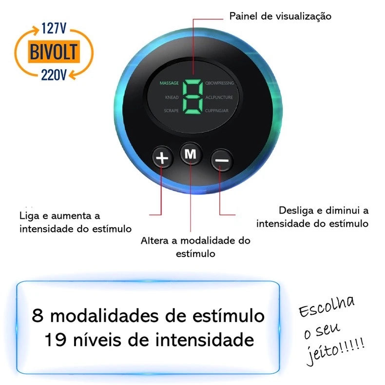 Massageador Pé Perna Elétrico Tapete Pulso Pronta Entrega