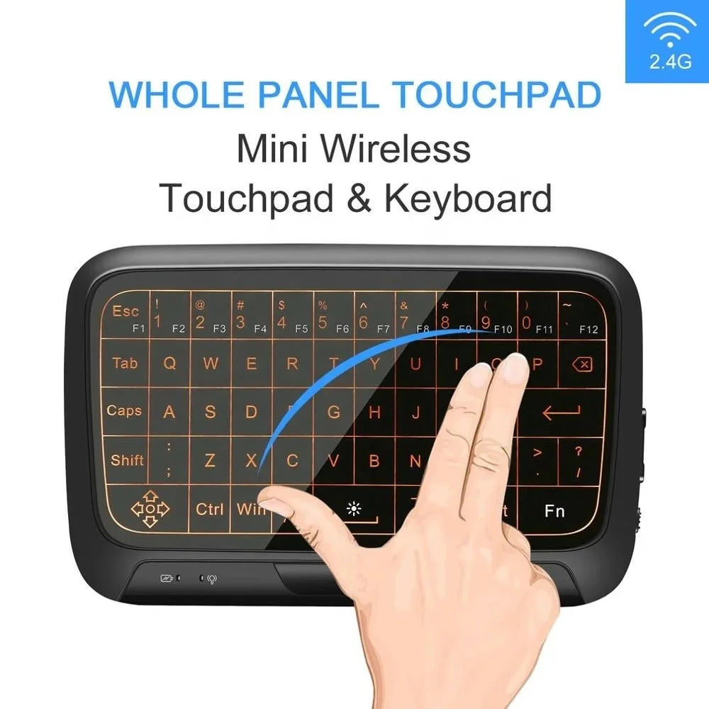 Teclado Sem Fio H18+ 2.4ghz Touchpad