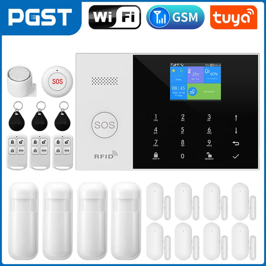 sistema de alarme para casa - larme de segurança sem fio casa vida inteligente controle app trabalho com alexa