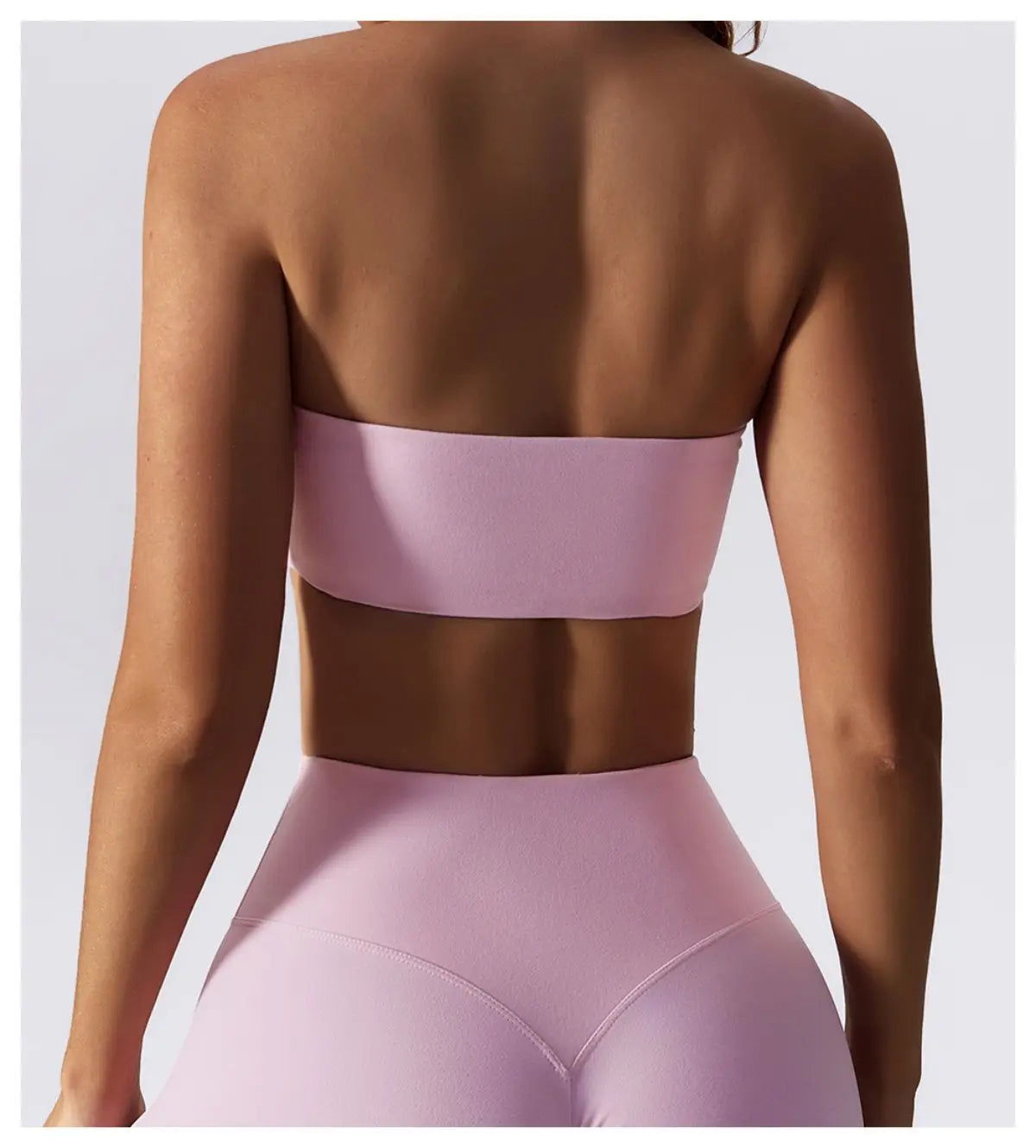 Sutiã esportivo sem alças, top de ginástica feminino, roupas de ioga de secagem rápida, top tubinho feminino, roupa íntima fitness para treino, sutiã feminino