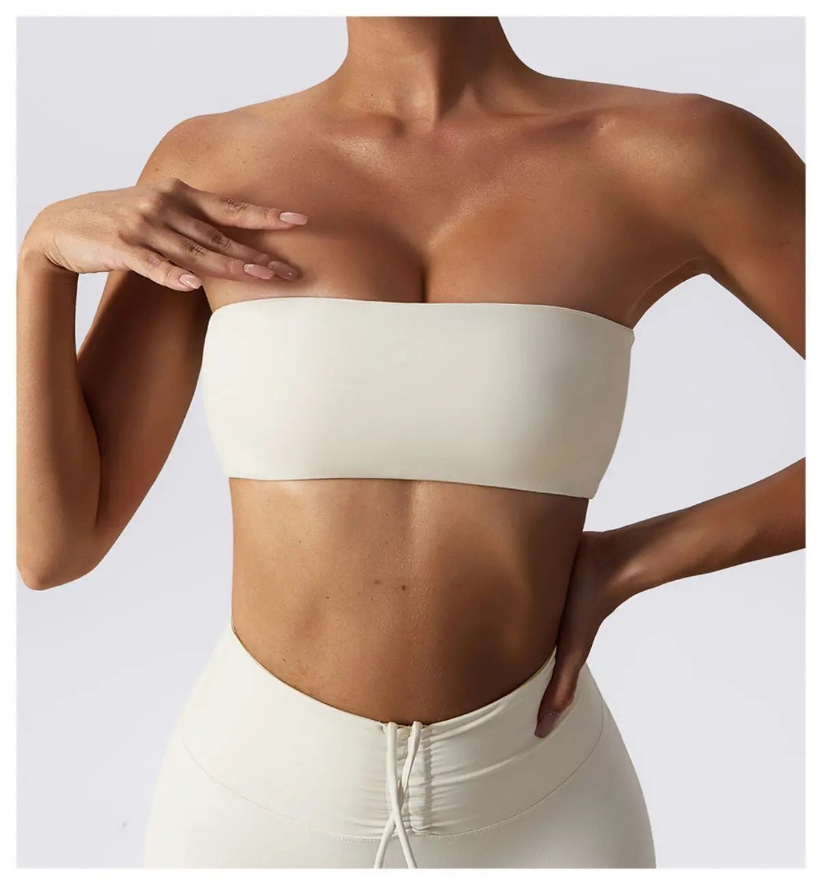 Sutiã esportivo sem alças, top de ginástica feminino, roupas de ioga de secagem rápida, top tubinho feminino, roupa íntima fitness para treino, sutiã feminino