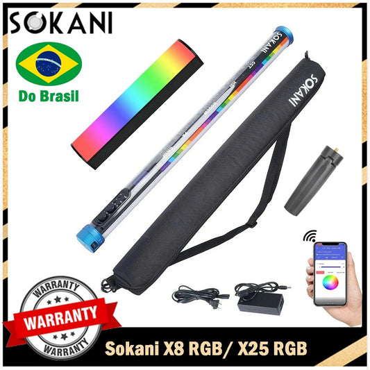 Tubo de luz Varanda LED Fotografia Luz Vídeo Soft Light APP Controle YouTube Tiktok Fotografia