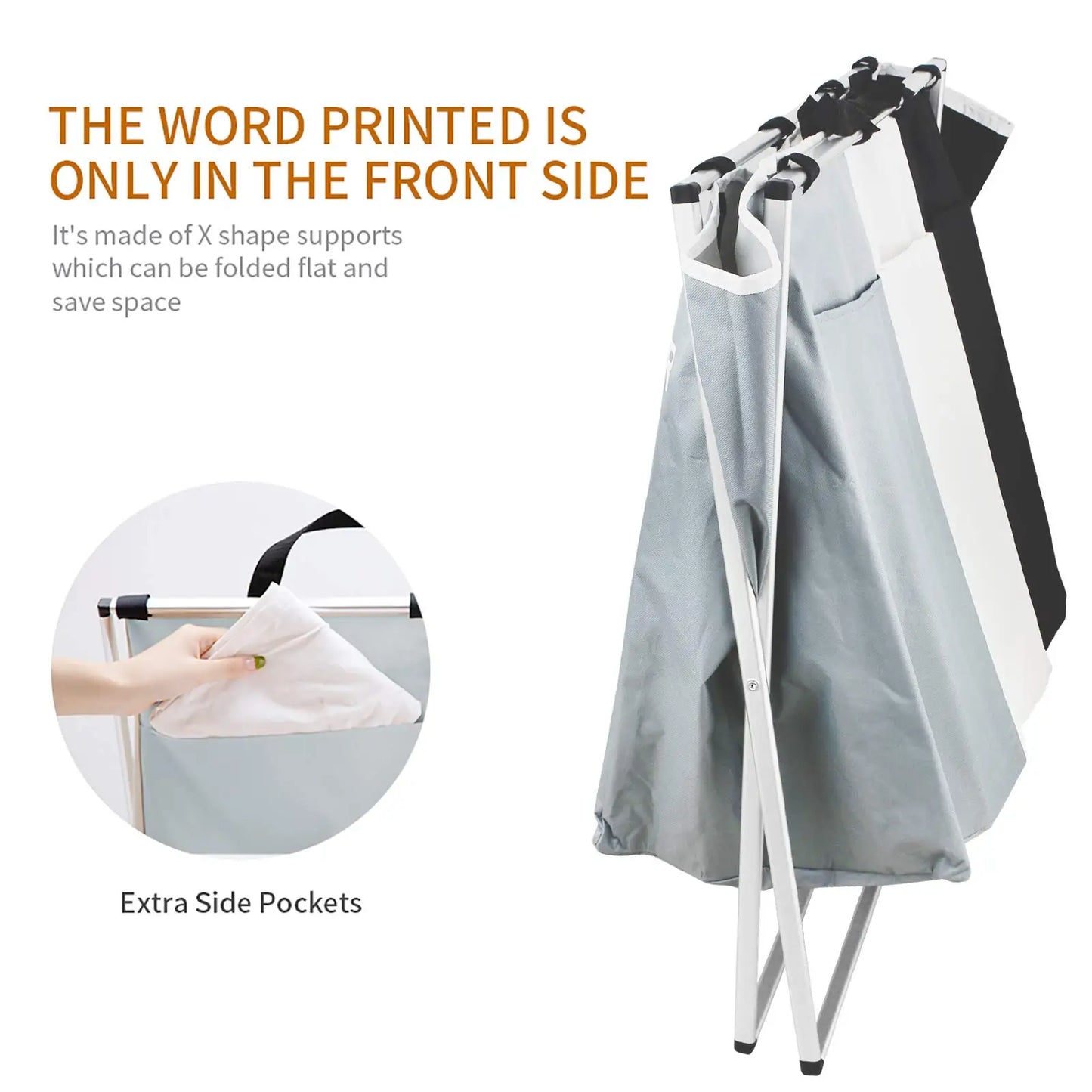 Grande cesta de lavanderia três dobrável grade organizador cesta à prova dwaterproof água roupas sujas brinquedos organizadores casa cesta de lavanderia armazenamento