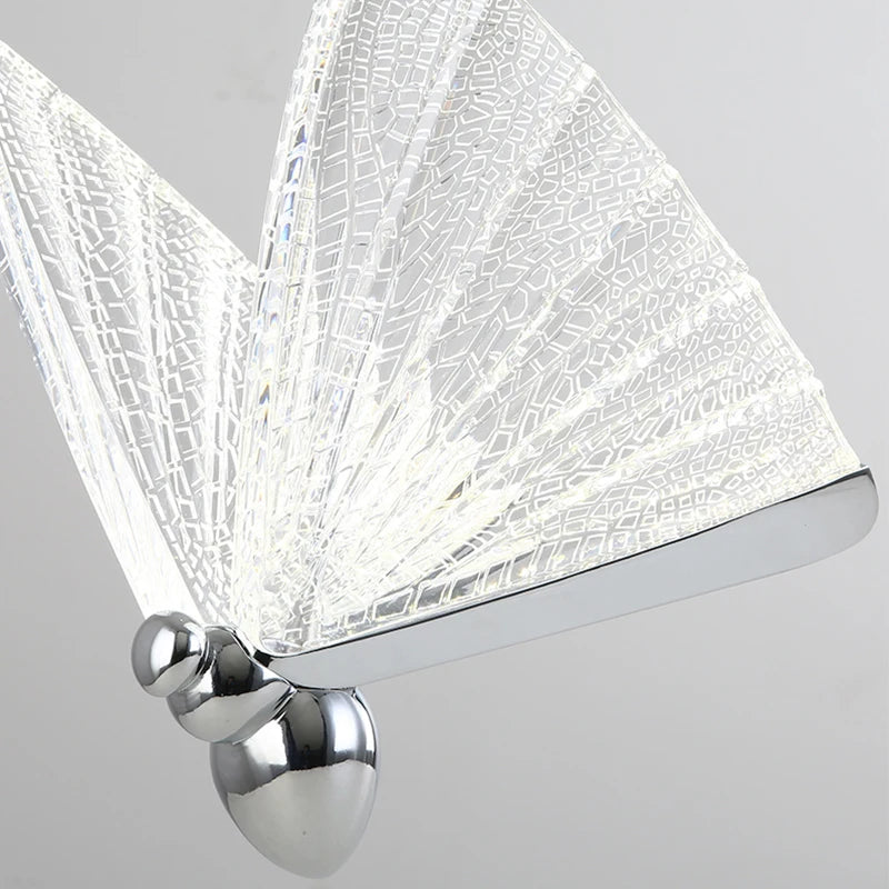 Borboleta led luzes pingente nordic pendurado lâmpada iluminação interior para cabeceira sala de jantar cozinha pendente iluminação