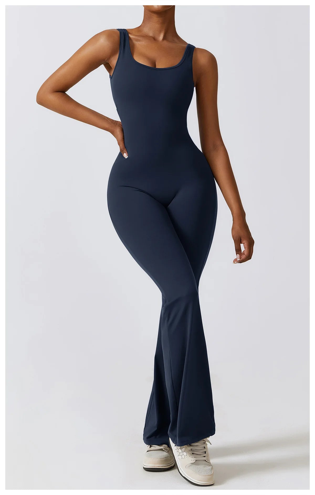Macacão Sexy Back V Conjunto de Ginástica Feminino Treinamento Yoga Terno Esportivo Feminino Macacão Esportivo Fitness Macacão Stretch Treino Bodysuits