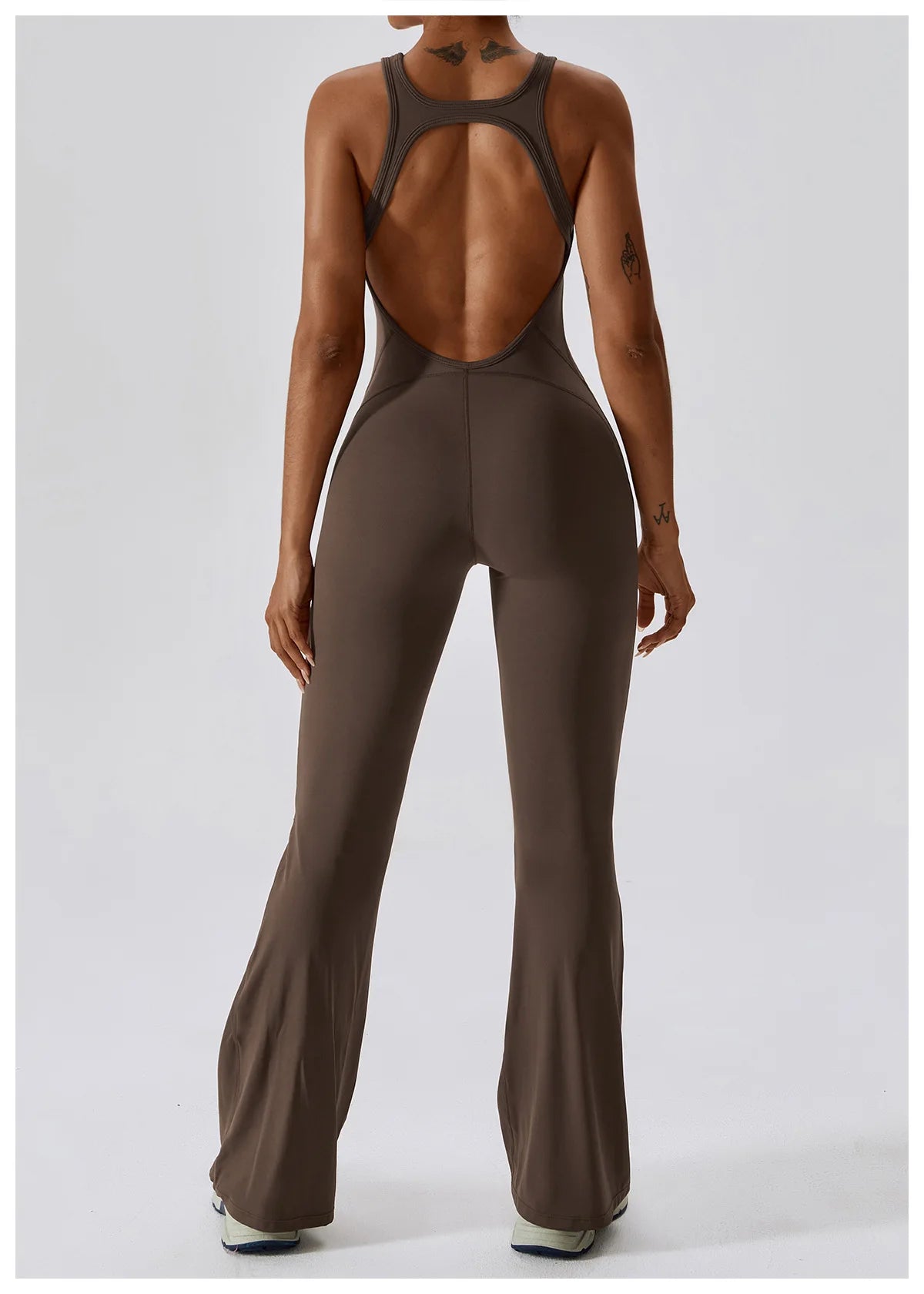 Macacão Sexy Back V Conjunto de Ginástica Feminino Treinamento Yoga Terno Esportivo Feminino Macacão Esportivo Fitness Macacão Stretch Treino Bodysuits
