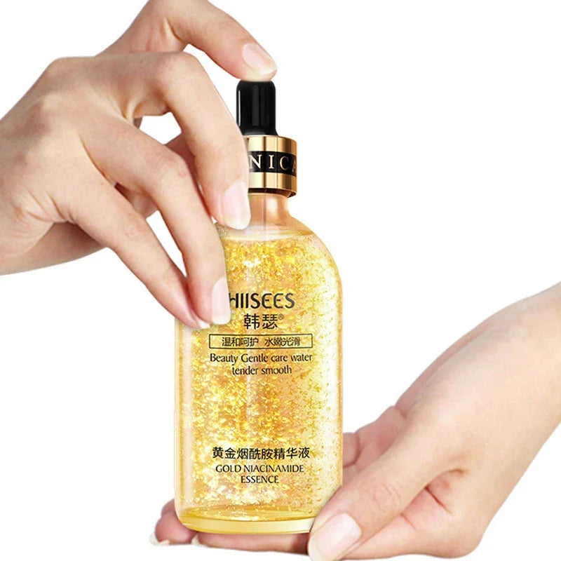 Face Care 24K Gold Serum Snail Collagen Face Essence Moisturizing Anti Aging Hyaluronic Acid Essence Brighten Skin Care Product