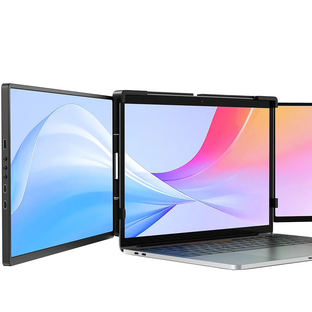 Monitor de jogos portátil duplo de 14 polegadas IPS 1920x1080 USB C HDMI Display FHD Segunda tela para laptop PC telefone XBOX