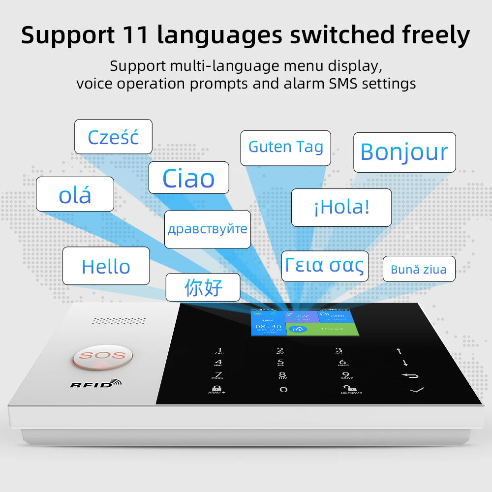 sistema de alarme para casa - larme de segurança sem fio casa vida inteligente controle app trabalho com alexa