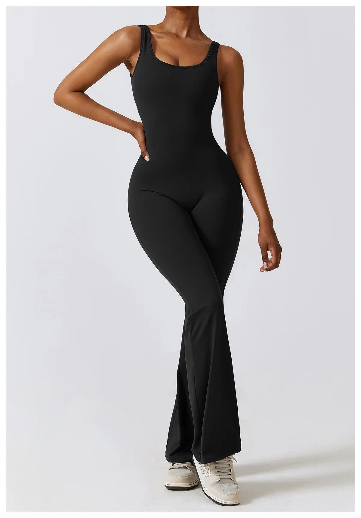 Macacão Sexy Back V Conjunto de Ginástica Feminino Treinamento Yoga Terno Esportivo Feminino Macacão Esportivo Fitness Macacão Stretch Treino Bodysuits