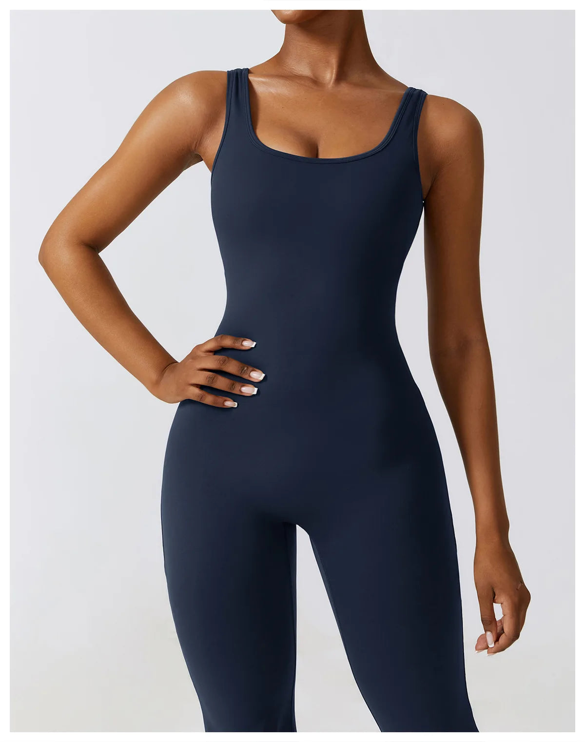 Macacão Sexy Back V Conjunto de Ginástica Feminino Treinamento Yoga Terno Esportivo Feminino Macacão Esportivo Fitness Macacão Stretch Treino Bodysuits