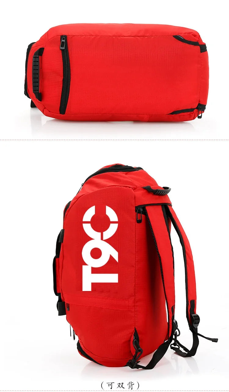 Bolsa De Ginástica Masculina Bolsa Esportiva Bolsa De Ginástica Bolsa Esportiva Fitness Bolsa De Viagem Feminina Com Espaço Separado Para Sapatos Mochila Esportiva