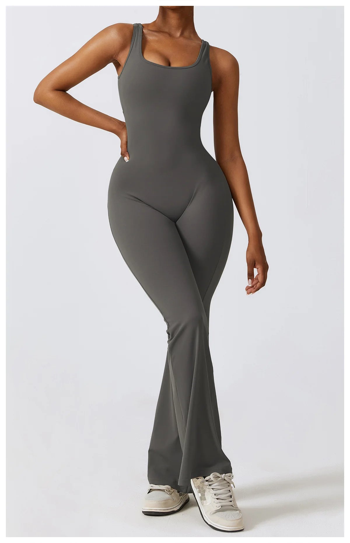 Macacão Sexy Back V Conjunto de Ginástica Feminino Treinamento Yoga Terno Esportivo Feminino Macacão Esportivo Fitness Macacão Stretch Treino Bodysuits