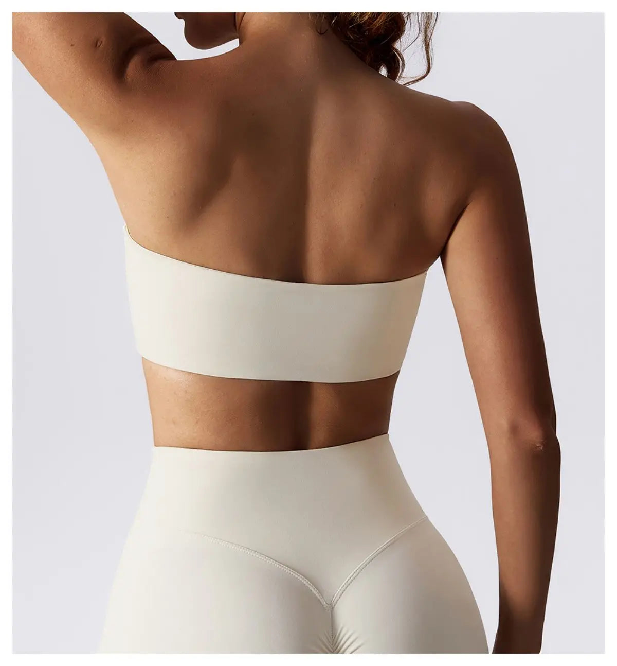 Sutiã esportivo sem alças, top de ginástica feminino, roupas de ioga de secagem rápida, top tubinho feminino, roupa íntima fitness para treino, sutiã feminino