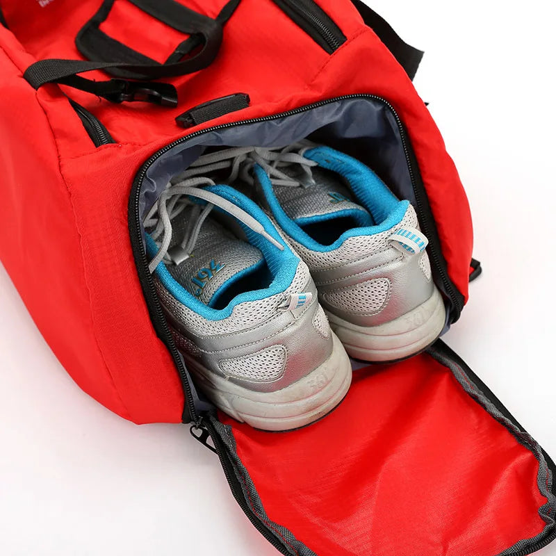 Bolsa De Ginástica Masculina Bolsa Esportiva Bolsa De Ginástica Bolsa Esportiva Fitness Bolsa De Viagem Feminina Com Espaço Separado Para Sapatos Mochila Esportiva