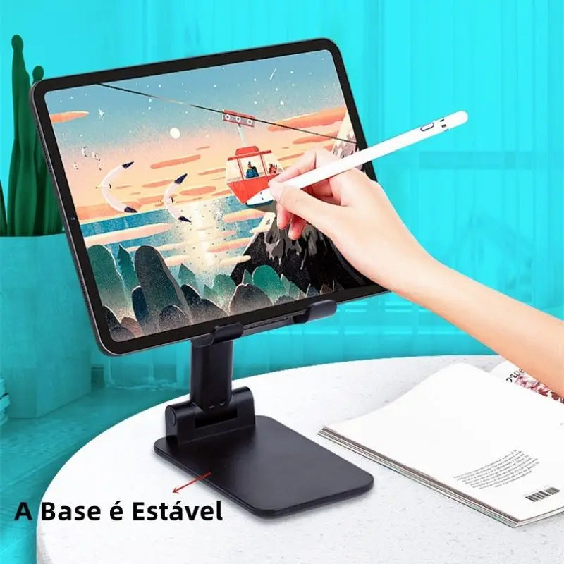 Suporte Para Celular E Tablet De Mesa Suporte Notebook Dobrável Ajustável