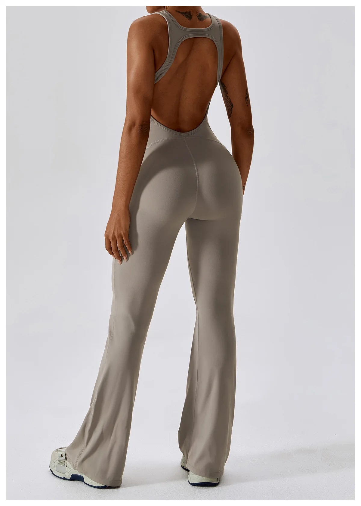 Macacão Sexy Back V Conjunto de Ginástica Feminino Treinamento Yoga Terno Esportivo Feminino Macacão Esportivo Fitness Macacão Stretch Treino Bodysuits