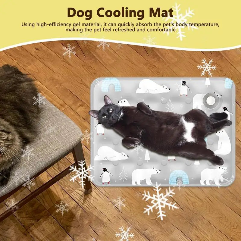 Esteira de verão refrigerando para Pet, cama de gato, almofada auto-refrigerando, Indoor Dog Crate Mat, Small Medium Large Dogs