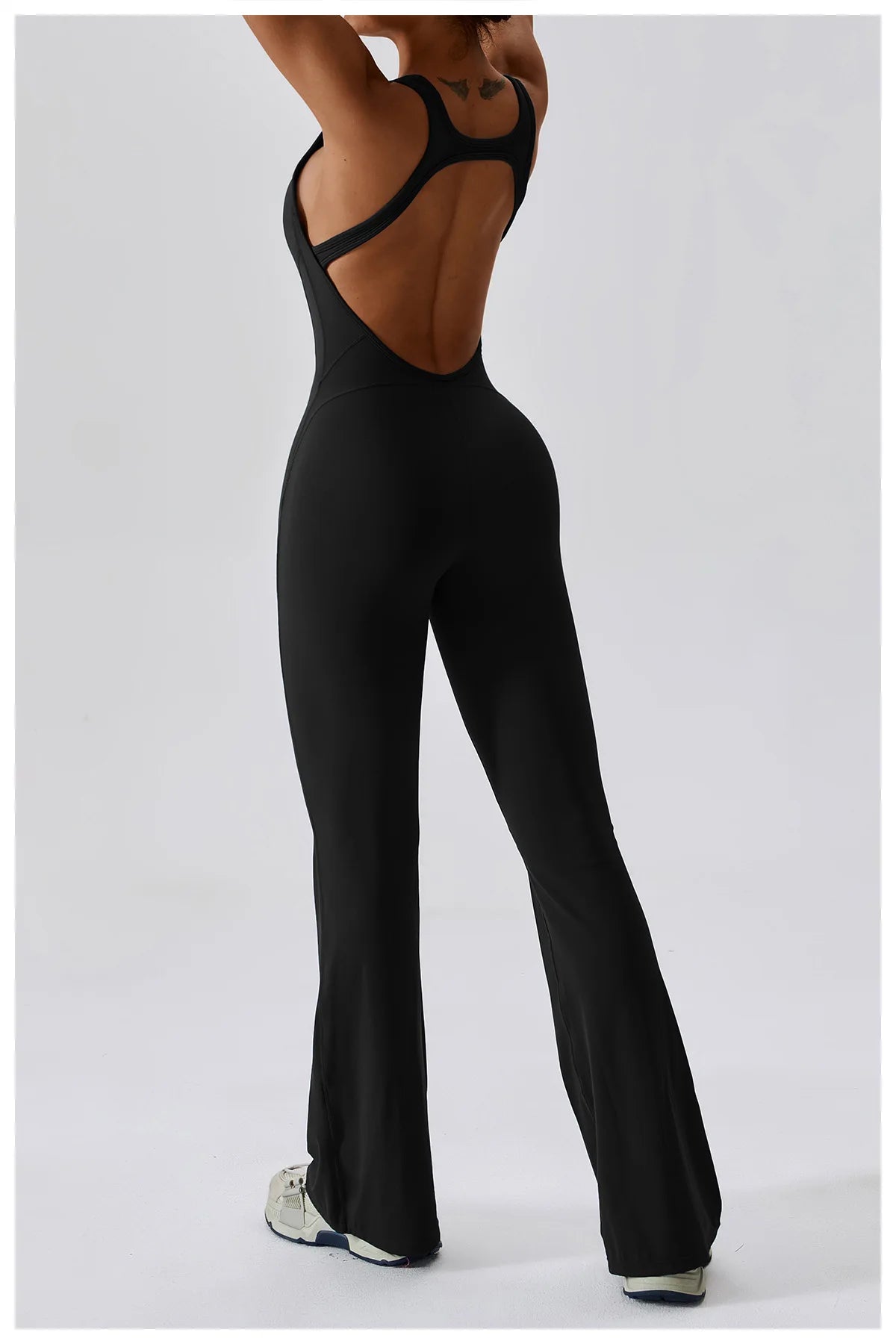 Macacão Sexy Back V Conjunto de Ginástica Feminino Treinamento Yoga Terno Esportivo Feminino Macacão Esportivo Fitness Macacão Stretch Treino Bodysuits