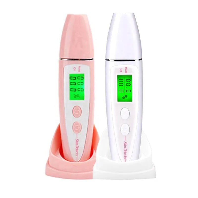 LCD Precise Detector Digital Skin Oil Moisture Tester for Face Care Bio Technology Sensor Lady Beauty Tool Women Spa Monitor