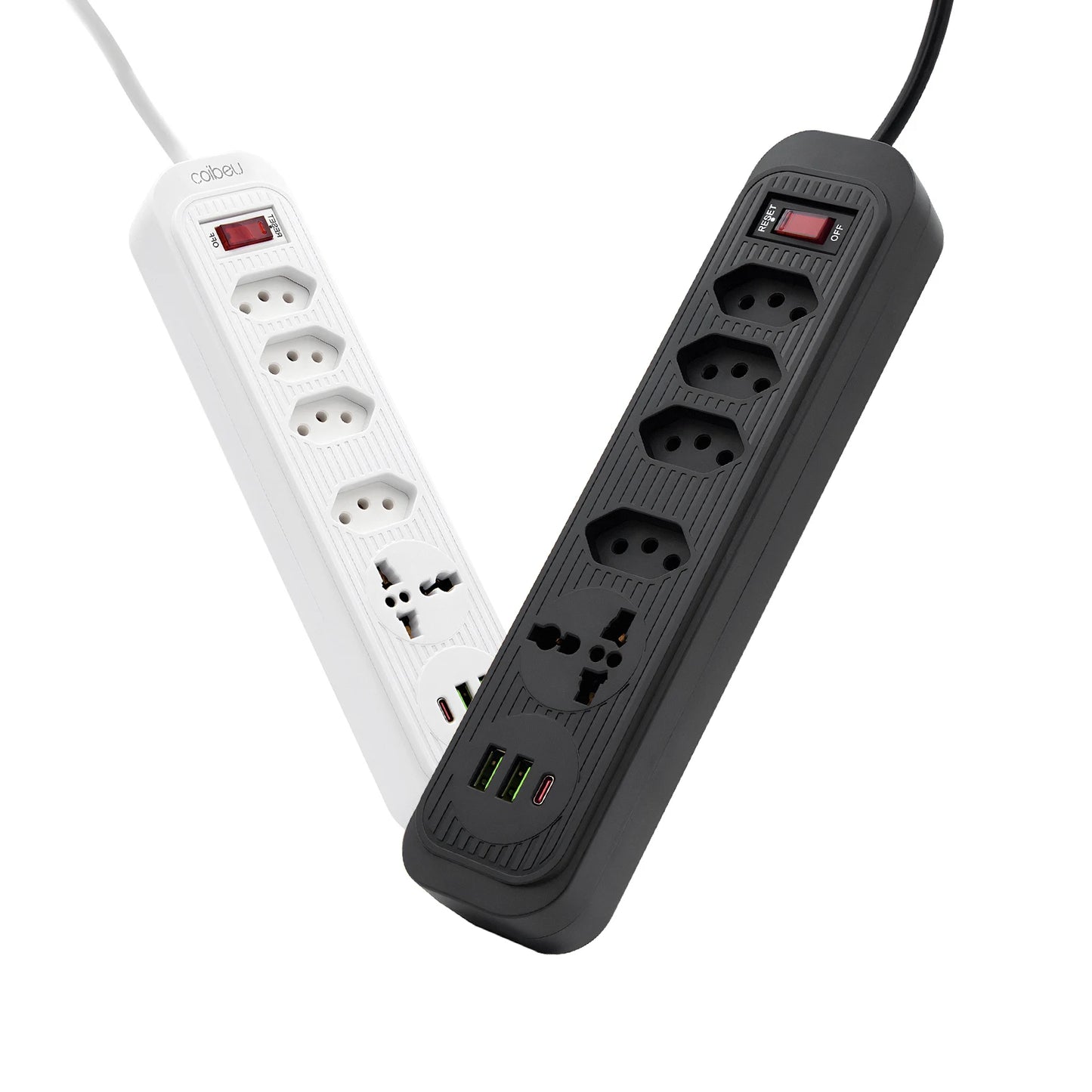 Extensão Tomada USB，filtro de linha para pc，do brasil, estenção de tomadas extensão eletrica,,coibeu,USB TYPE-C,,2m,110-220V