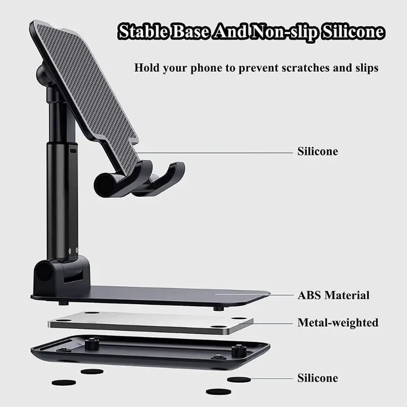 Suporte Para Celular E Tablet De Mesa Suporte Notebook Dobrável Ajustável