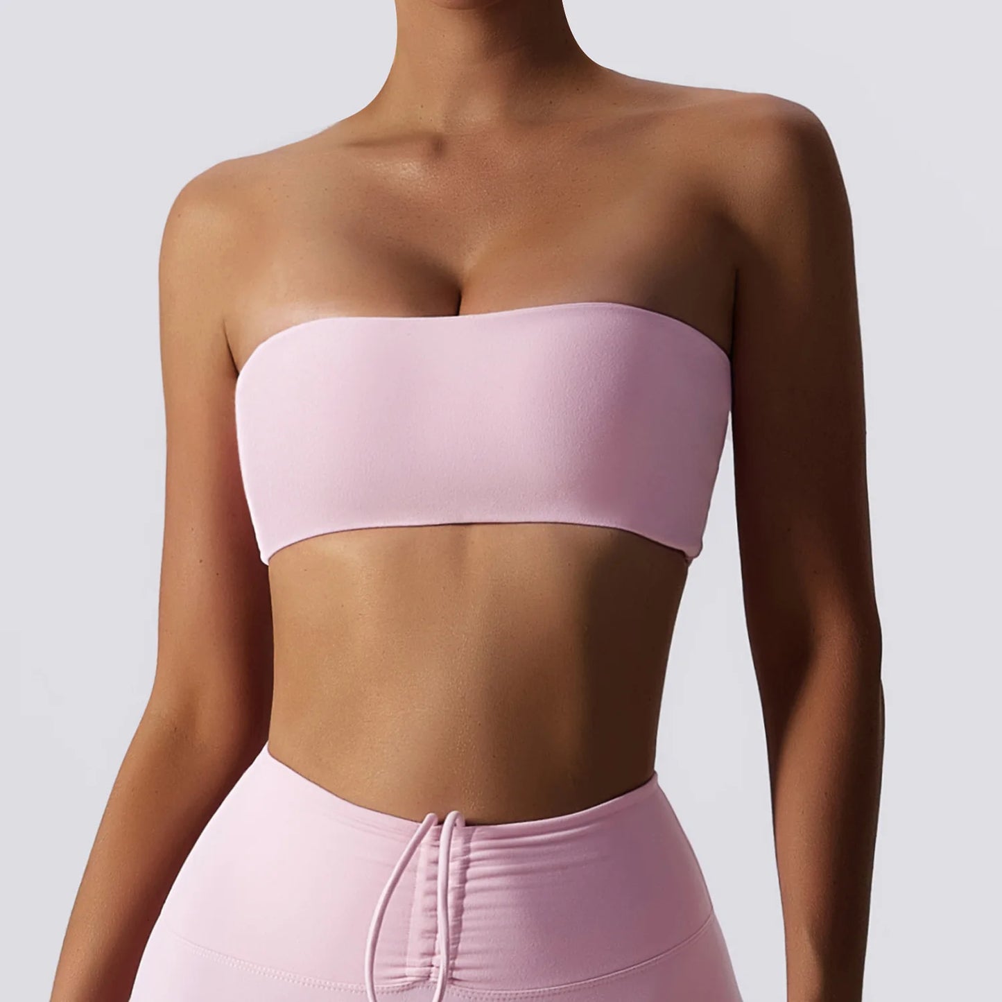 Sutiã esportivo sem alças, top de ginástica feminino, roupas de ioga de secagem rápida, top tubinho feminino, roupa íntima fitness para treino, sutiã feminino