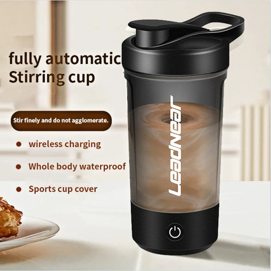 Novo Copo Agitador Autoagitador Recarregável USB para Shakes de proteína, shakes de substituição de refeição, copos de mistura esportivos portáteis