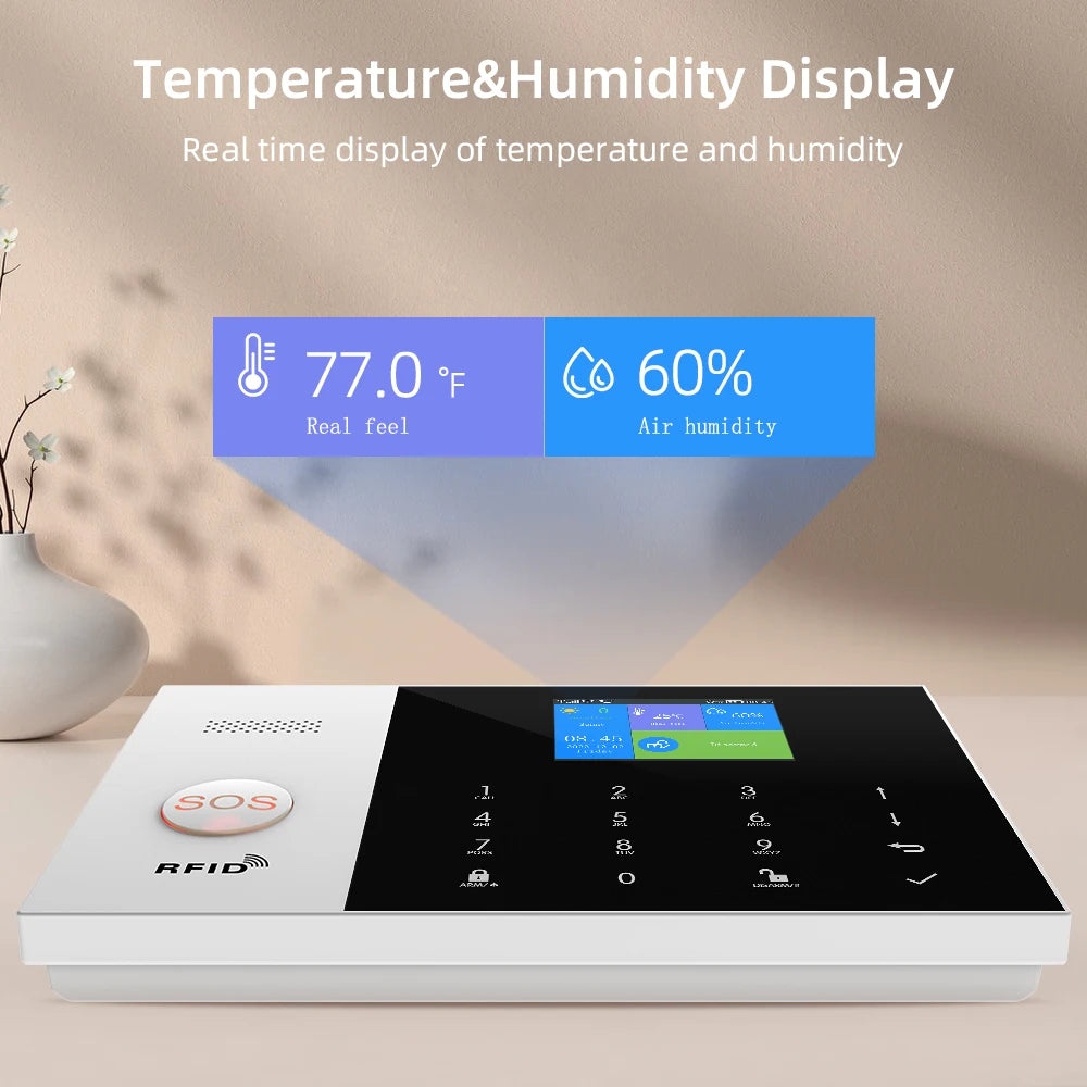 sistema de alarme para casa - larme de segurança sem fio casa vida inteligente controle app trabalho com alexa